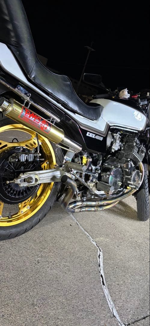 CBX400F 漣PMS ステンレス　プリティーレーシング　42.7π 低回転