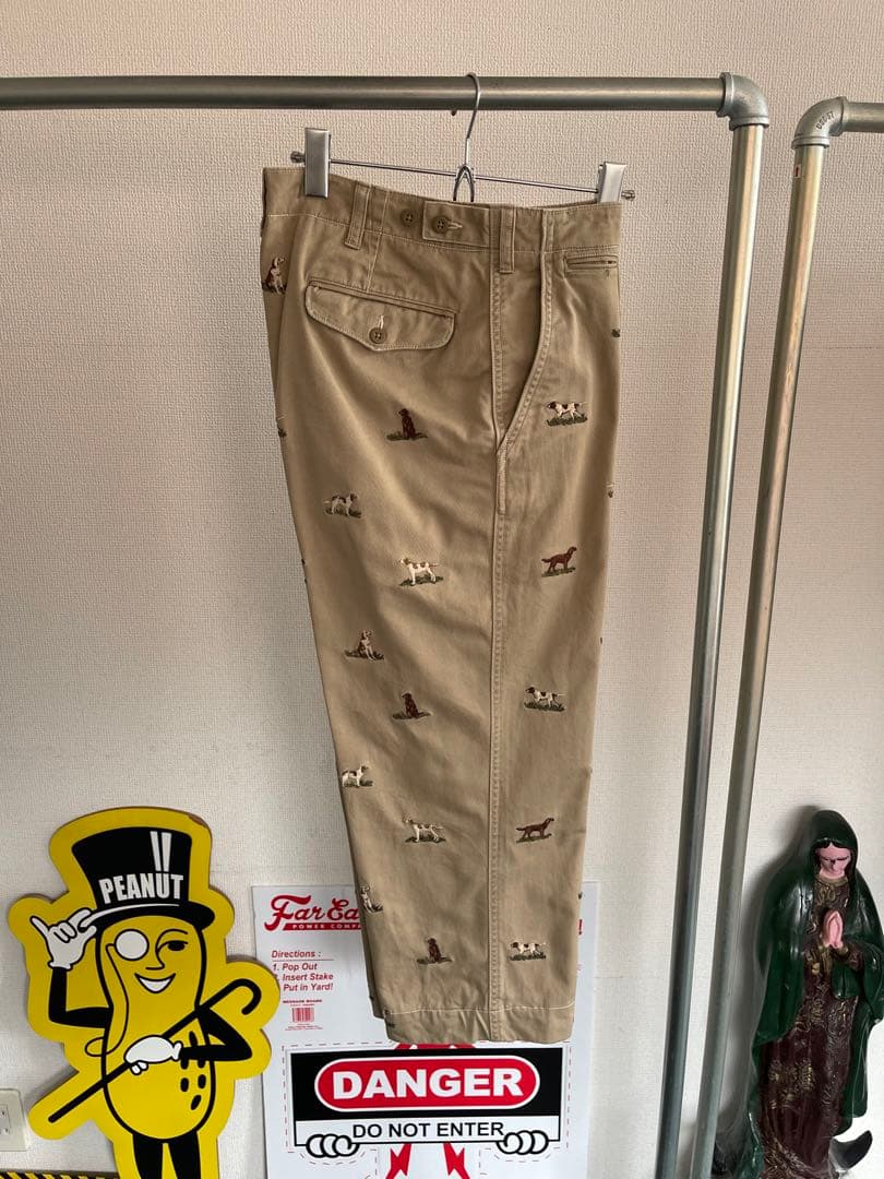 POLO Ralph lauren チノパン　犬刺繍　トラウザーズ 32×30