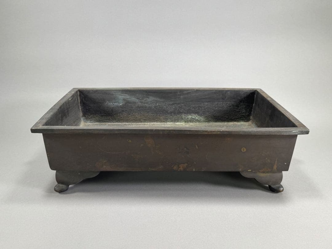 銅水盤　いけばな　池坊　古流　小原流　銅製華道具　重さ6.3kg 水漏れなし