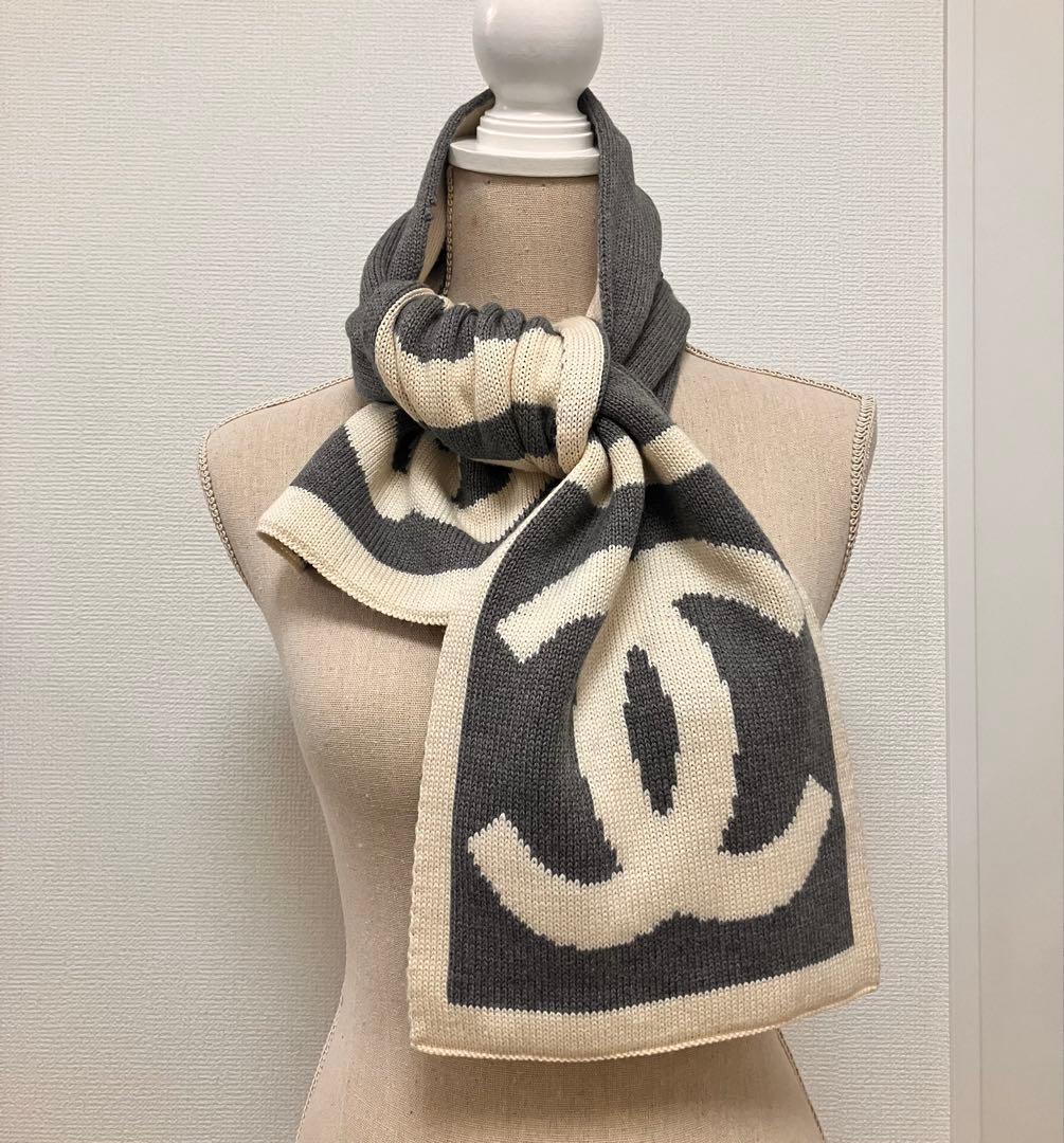 CHANEL ニットマフラー