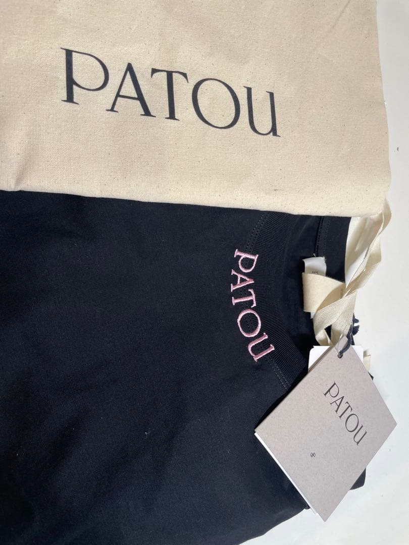 【新品未使用】PATOU ブラック 半袖Tシャツ　タグ付き　定価42900円