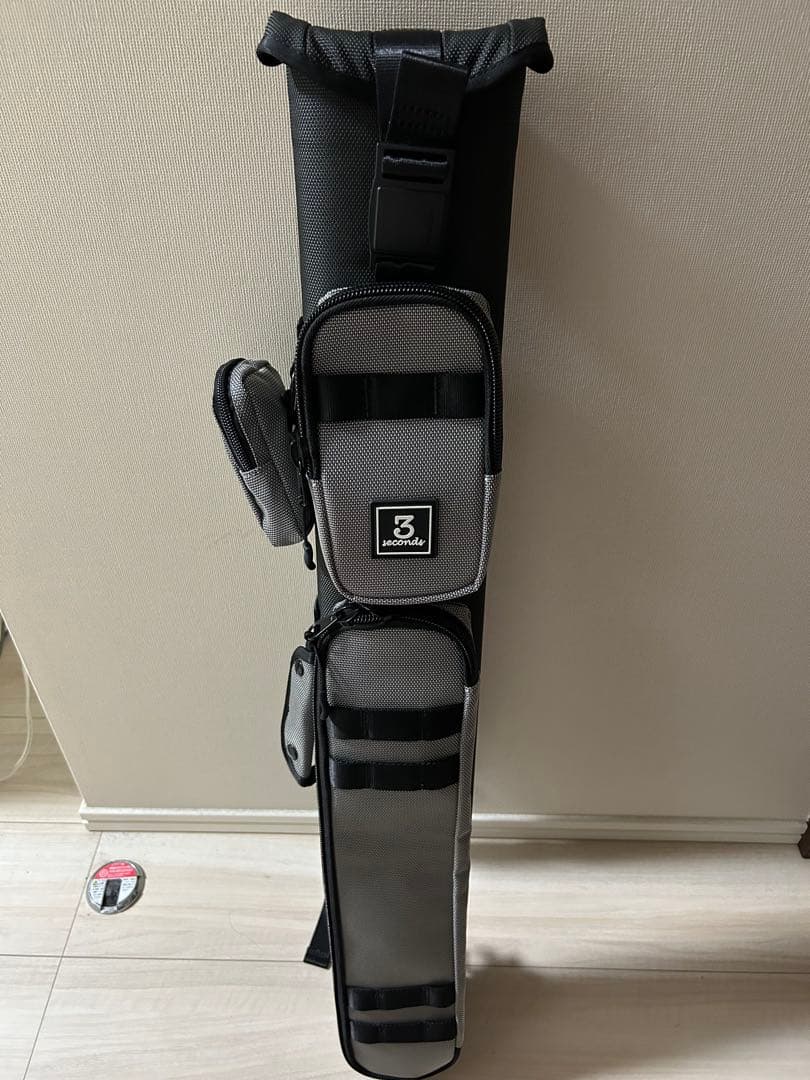 ビリヤード　キューケース☆スリーセカンズ ☆ブラックxグレー 2バット4シャフト