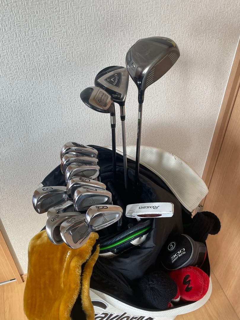 クラブフルセット　ブリヂストン　テーラーメイド　キャディーバック付き