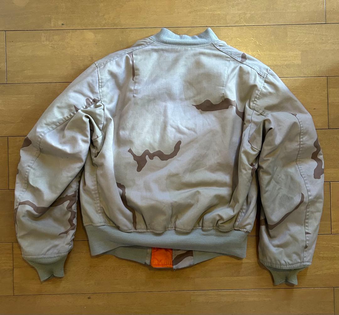 USA製 80s 90s ALPHA MA-1 フライトジャケット デザートカモ