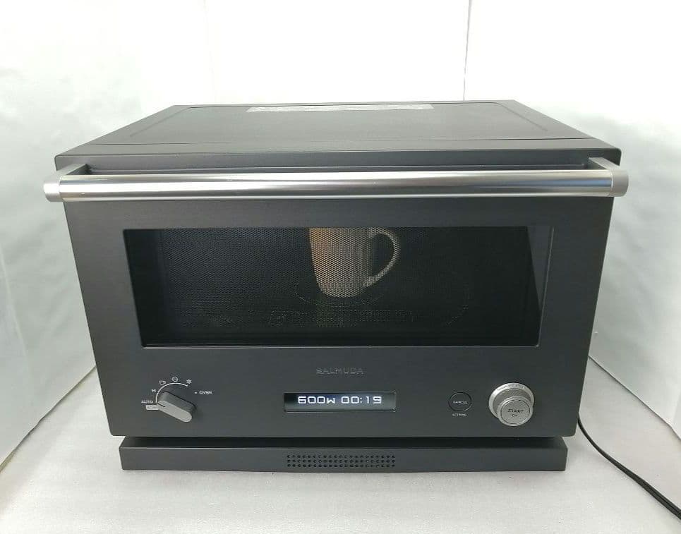 06 22年製 バルミューダデザイン　オーブンレンジ　ブラック
