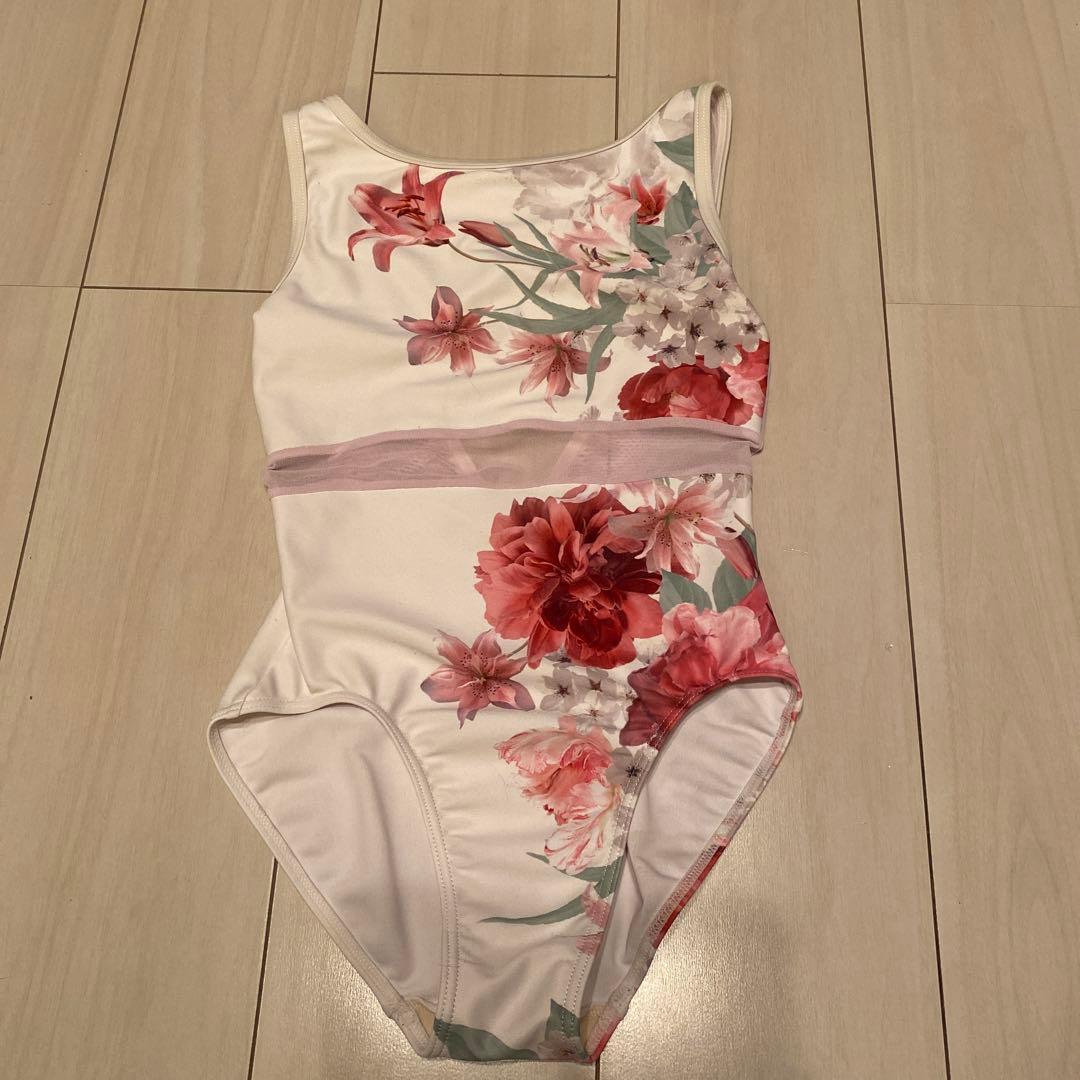 チャコット　永久メイ コラボ花柄 レオタード 140