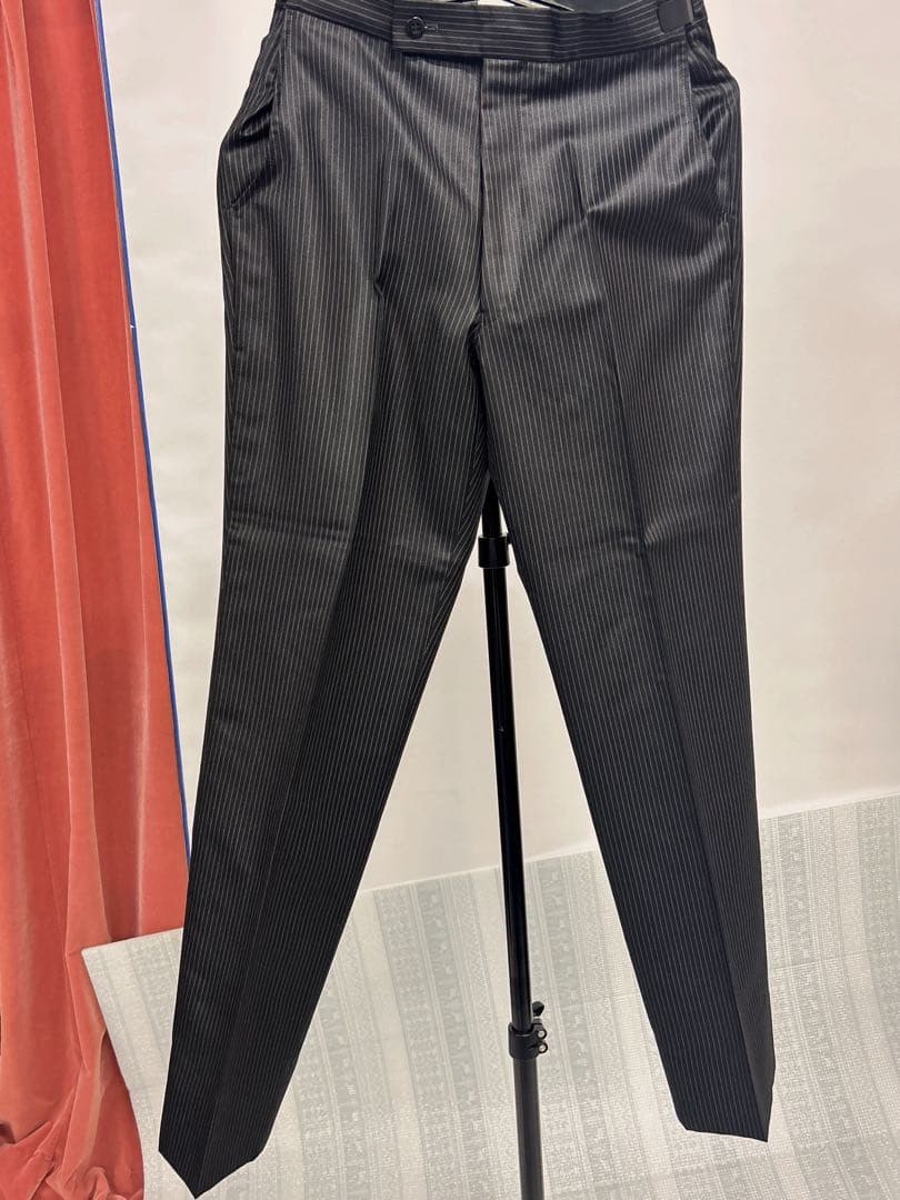 fourisherie uomo 黒ストライプタキシード4点セットサイズAM