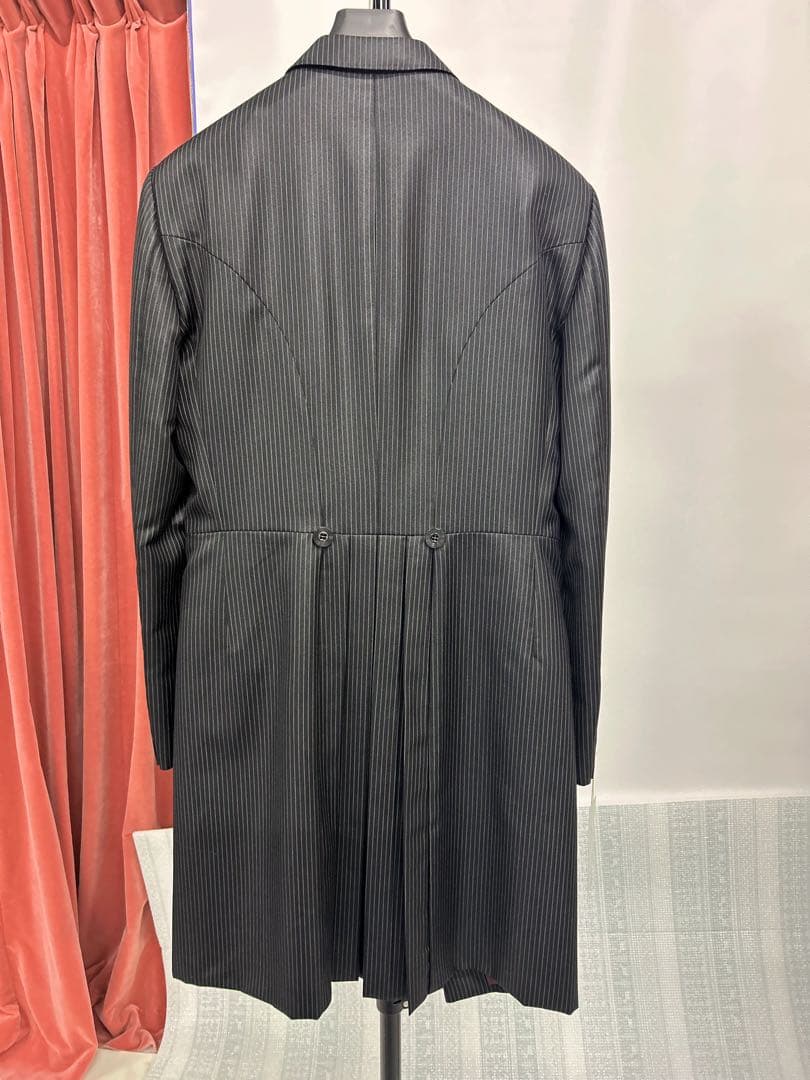 fourisherie uomo 黒ストライプタキシード4点セットサイズAM