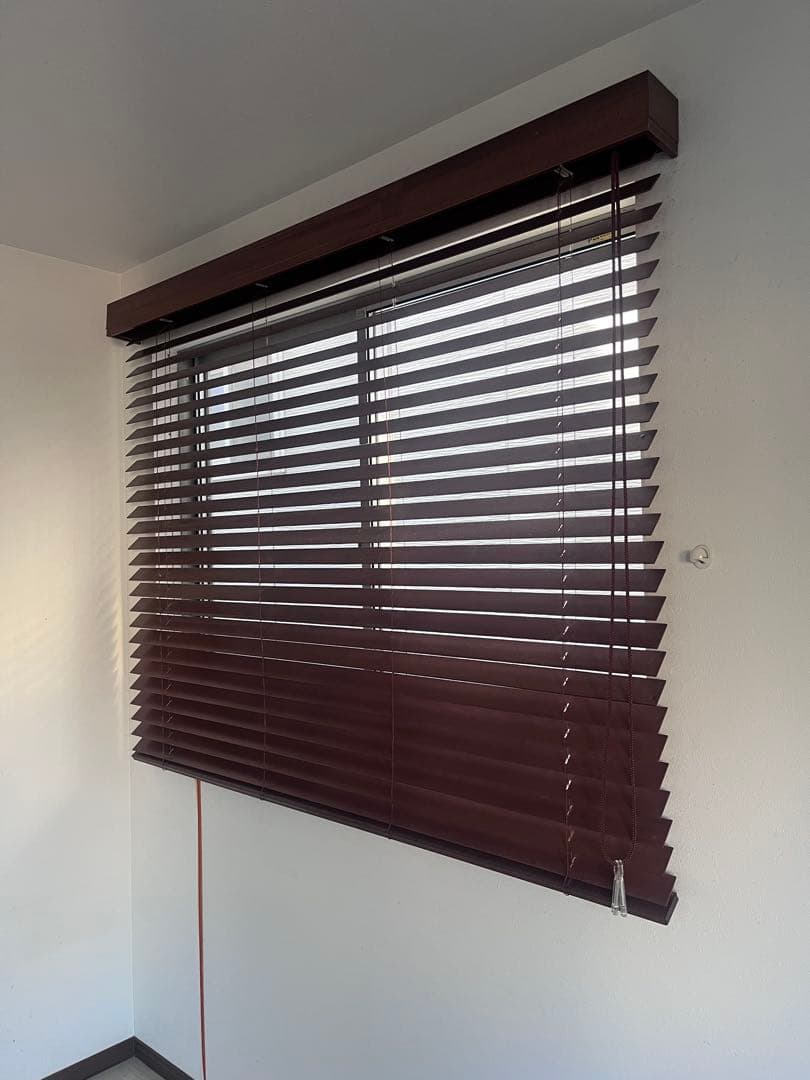 タチカワ ブラインド 木製 ダークブラウン