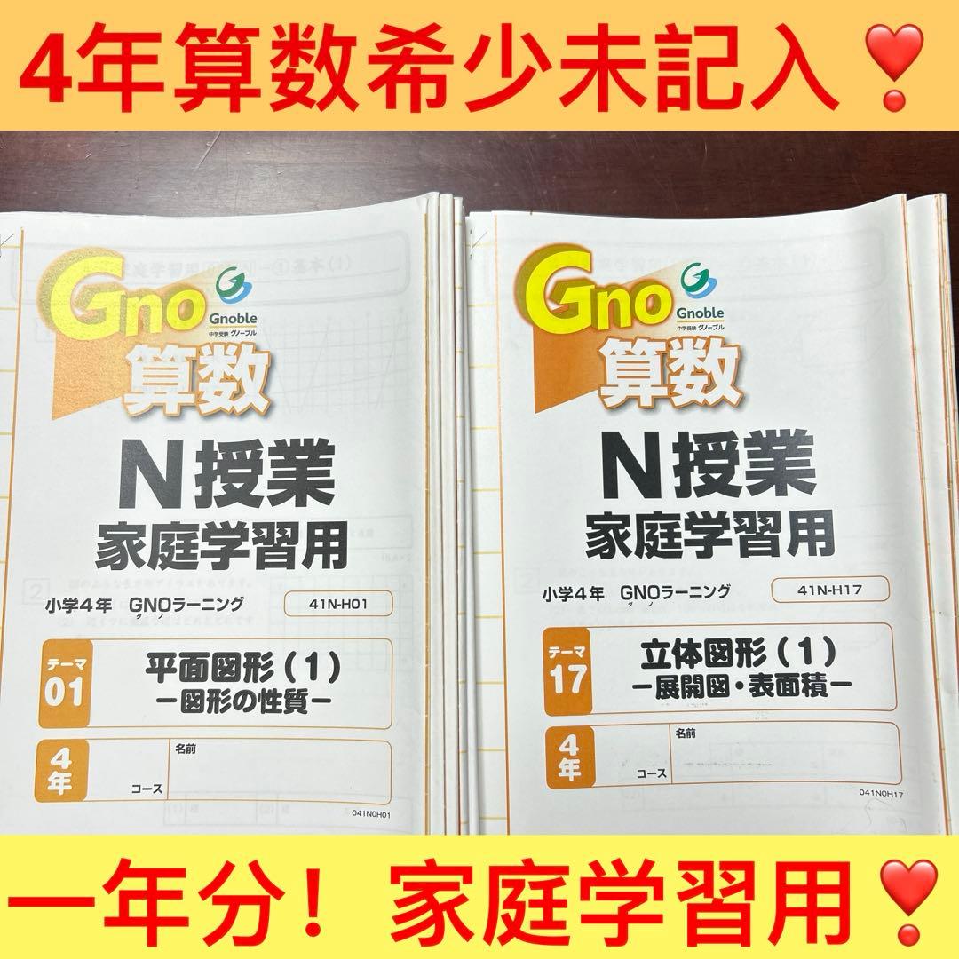 A グノーブル　gnoble GNO N授業　家庭学習用　1年分フルセット