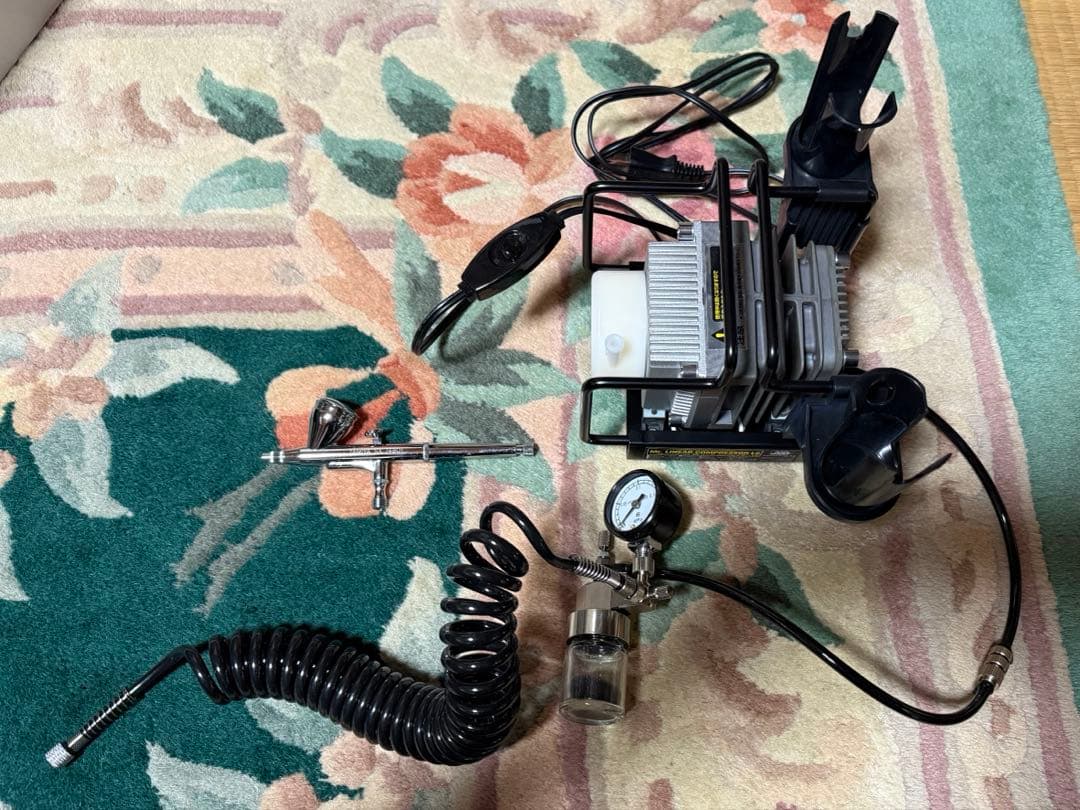 PS313リニアコンプレッサーL5 圧力計レギュレーター エアーブラシ