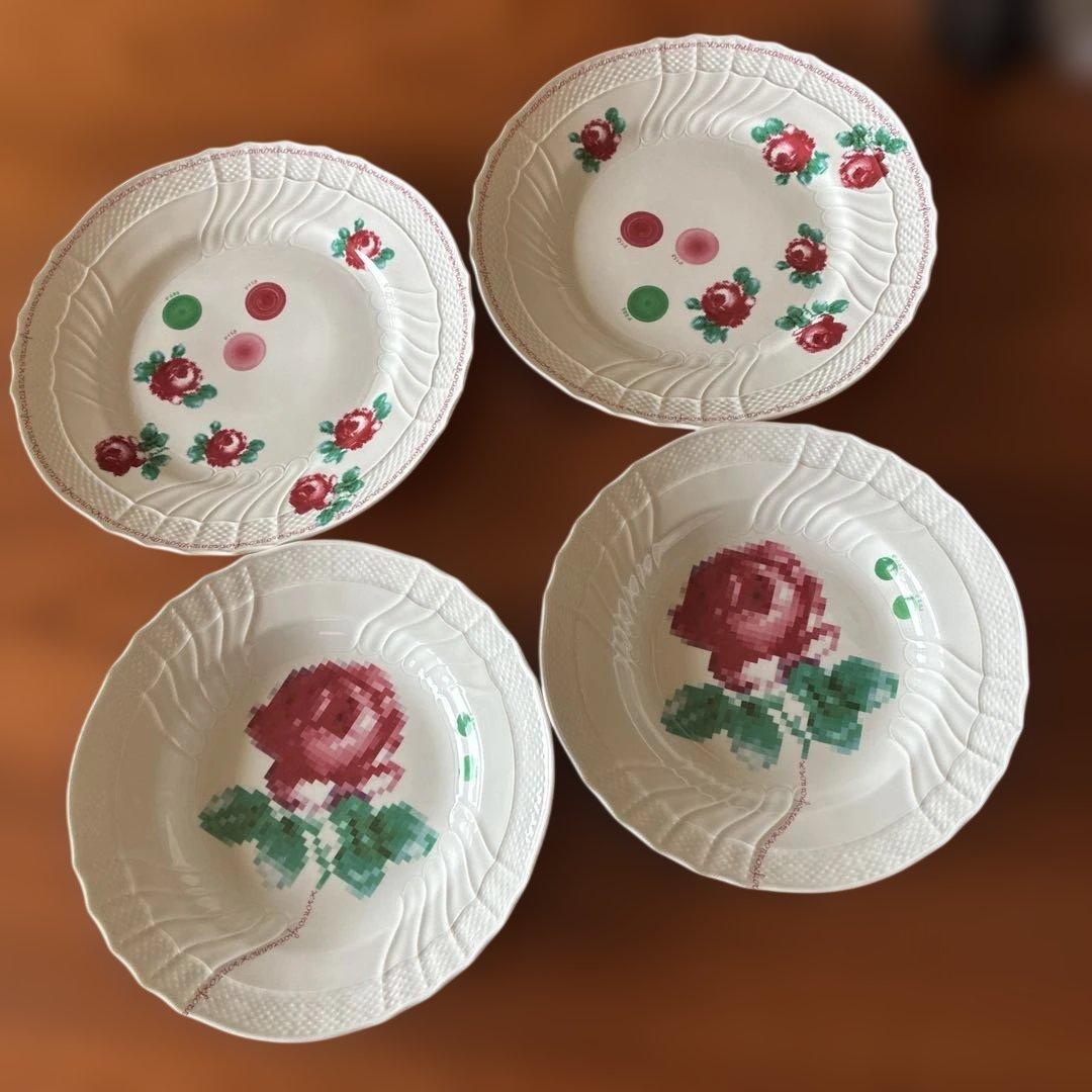 リチャードジノリ 27cm & スープ・パスタ皿 各２セソンローゼフィオリランノ