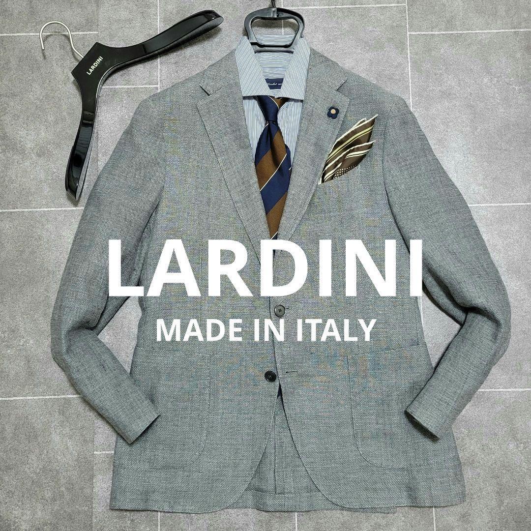 ★Kee様 LARDINI 超高級 春夏 リネン 麻 テーラードジャケット