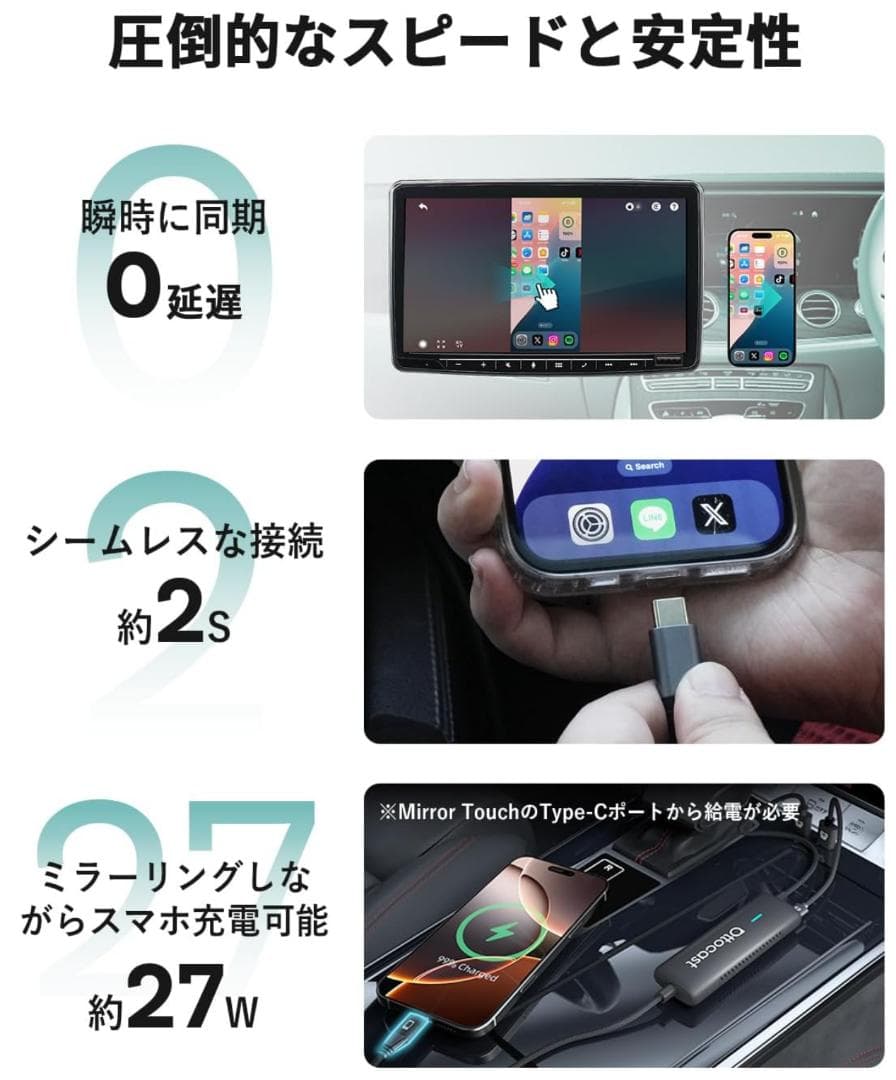 【新品】Ottocast MirrorTouch オットキャスト ミラータッチ