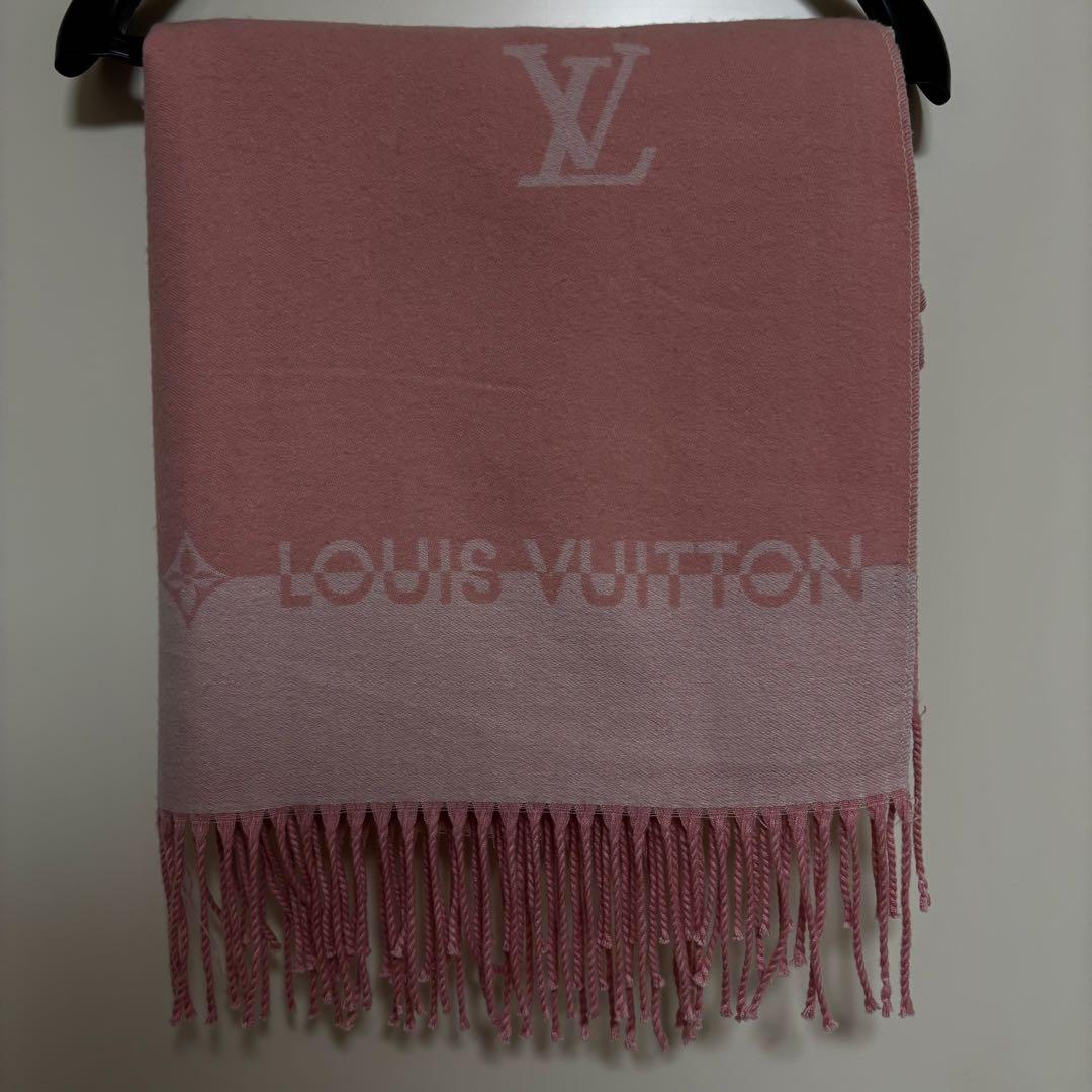 LOUIS VUITTON ピンク　マフラー　ストール