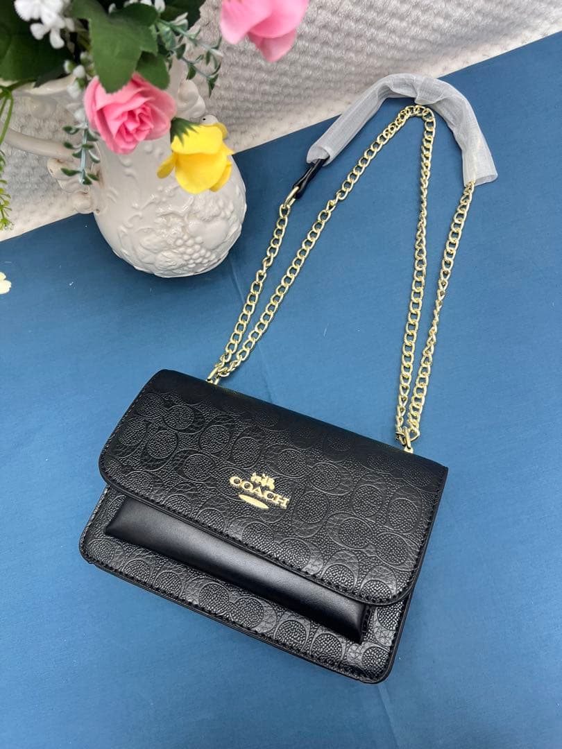 新品未使用　コーチ クレア 2way チェーンショルダーバッグ レザー