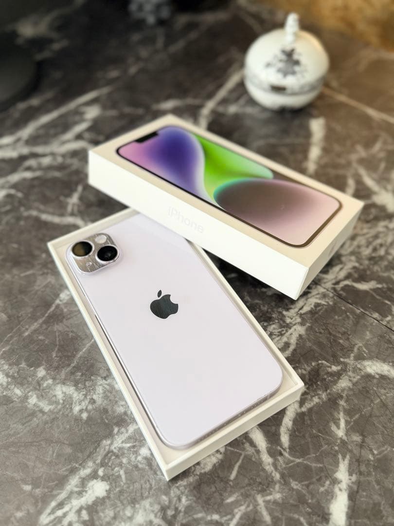 愛mama♡美品iPhone14 Plus 512GB パープル SIM