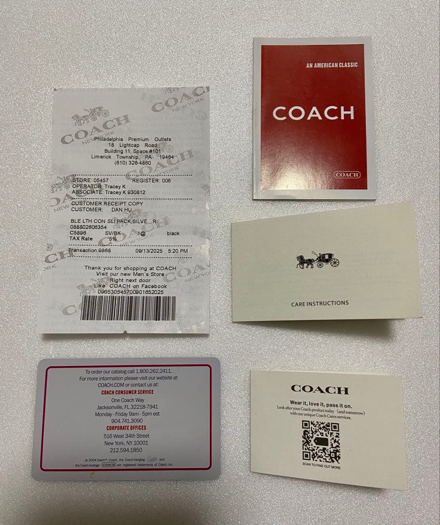 【新品未使用】COACH コーチ 二つ折り財布 ブラック