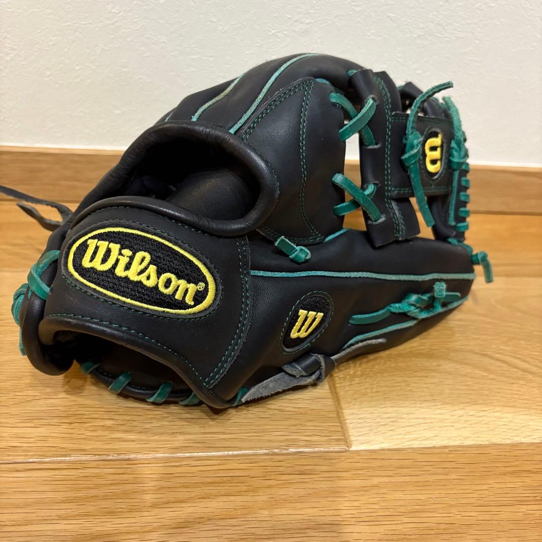 美品　Wilson ウィルソン A2000 軟式グローブ 黒 SG-445