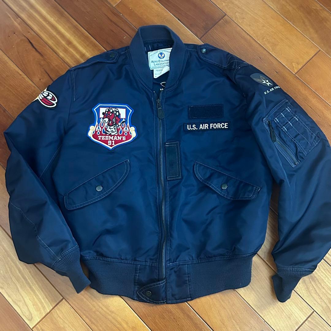 【美品】TEDMAN テッドマン L-2B フライトジャケット 42 ネイビー