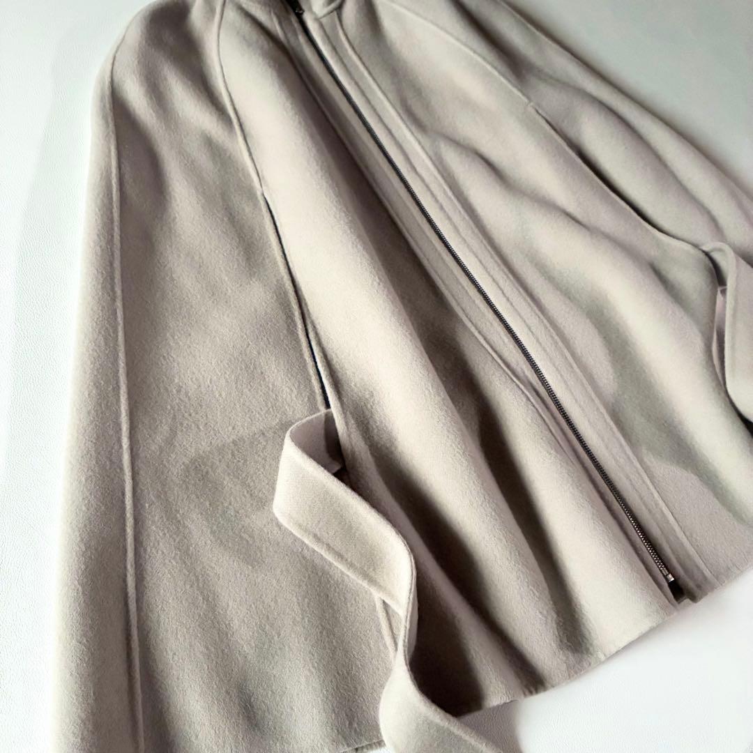 新品タグ付き✨アナイ　2023AW　ミドルケープコート　ウール　ベルト付き