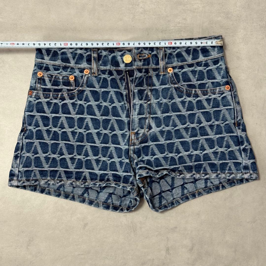 VALENTINO ヴァレンディノ　トワルイコノグラフ デニム　ショートパンツ