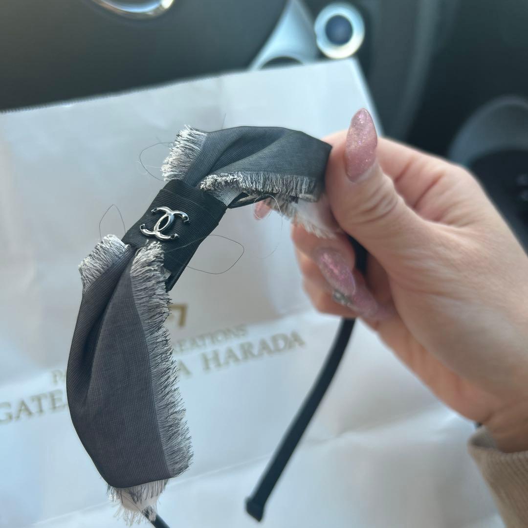 CHANEL リボンデザイン ヘアバンド