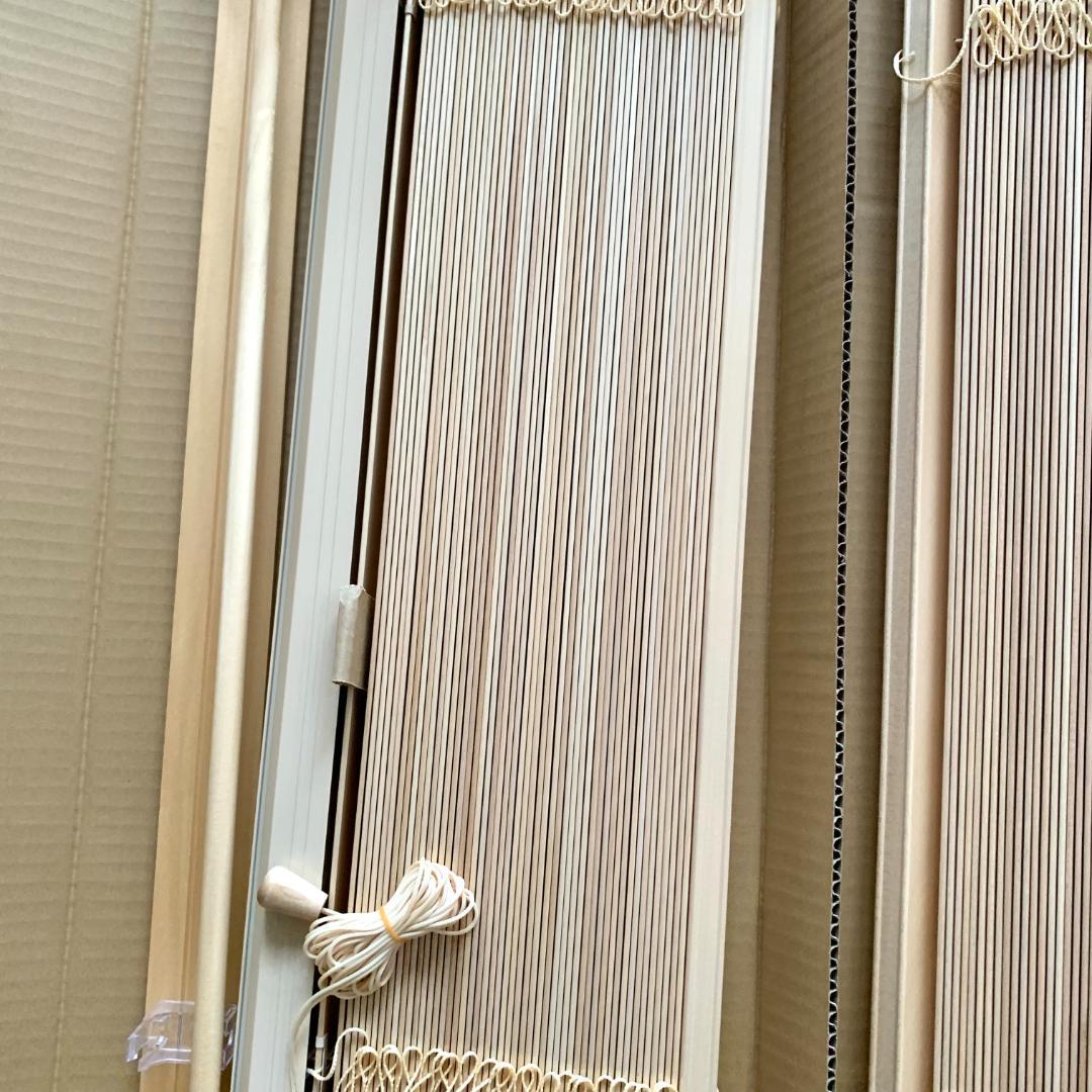 【美品】日本製・天然木 ウッドブラインド モクホーム 2個セット