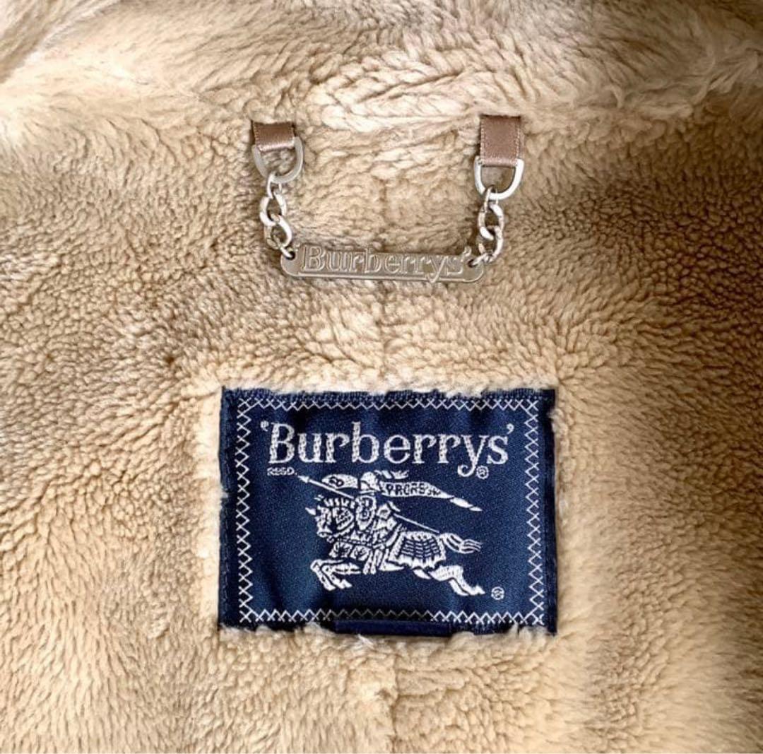 Burberry バーバリー　ラムウール　ボアコート ベージュ　サイズL