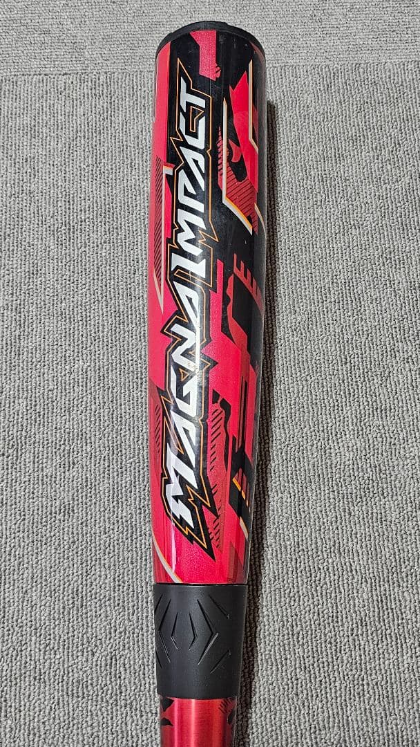 Mizuno Magna Impact 軟式バット 赤 84㎝ バットケース付き