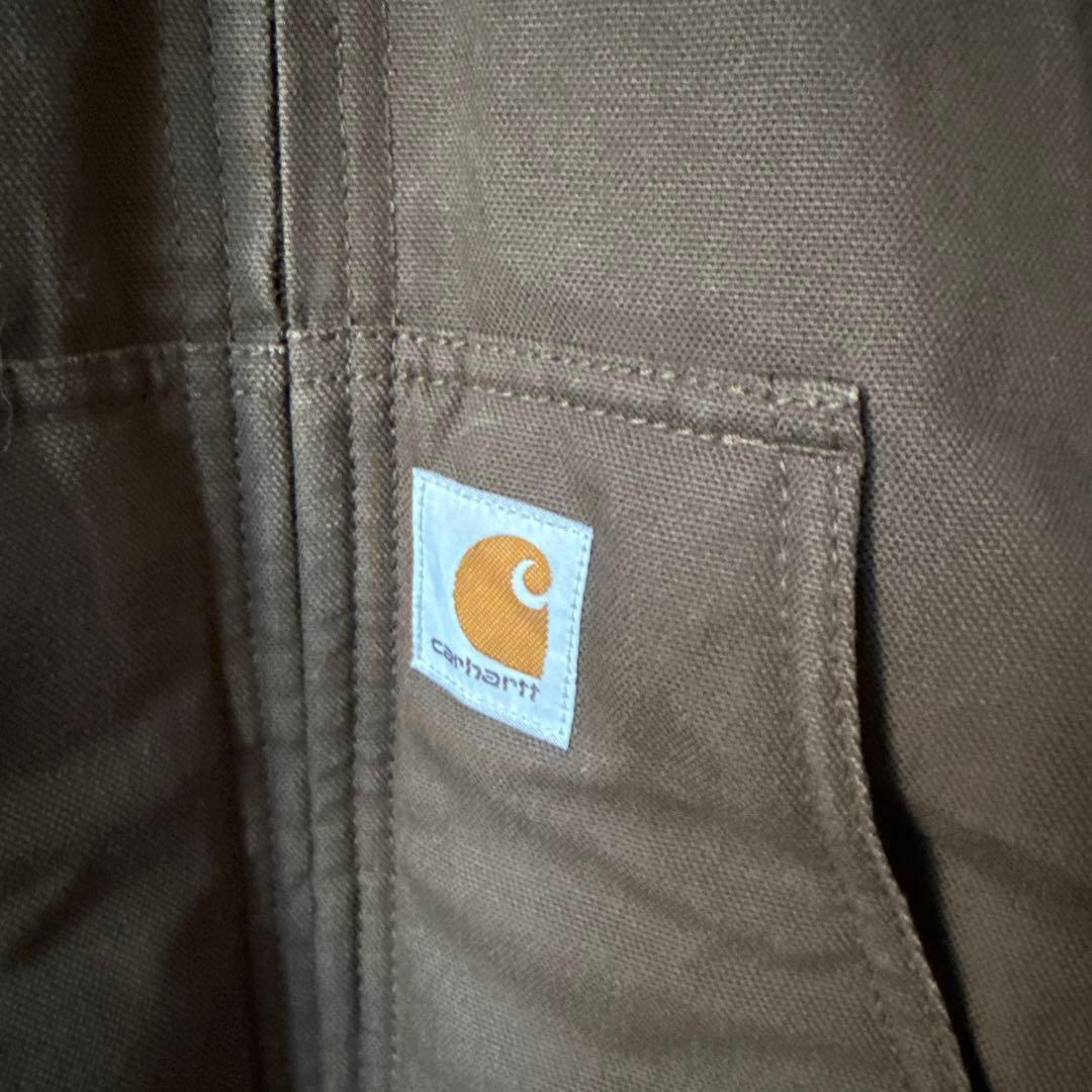 carhartt ダック　アクティブジャケット　ブラウン　7-8 130〜140