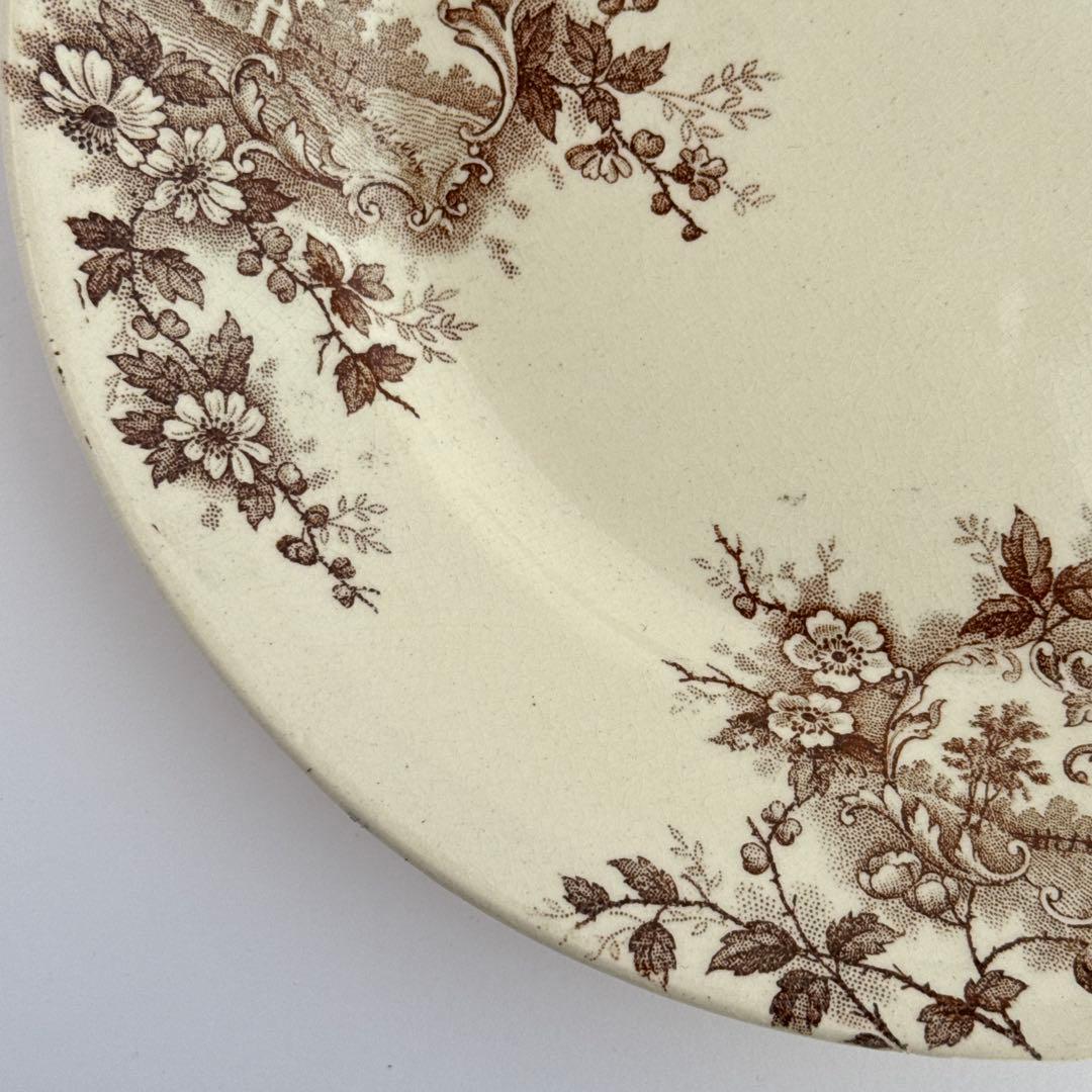 フランスアンティーク　ショワジールロワ　ポンパドール　ディナープレート