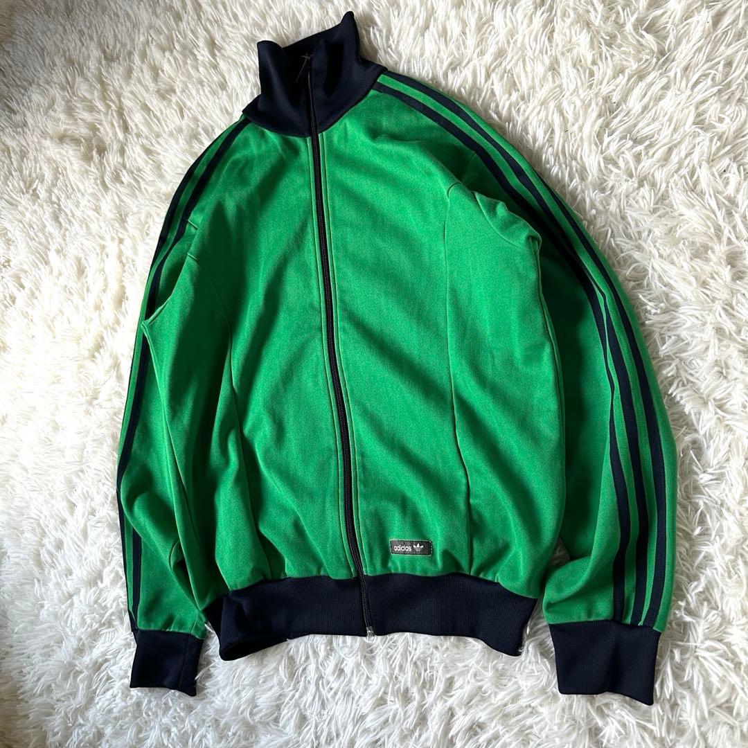 adidas トラックジャケット グリーン 万国旗タグ 90s 00s M