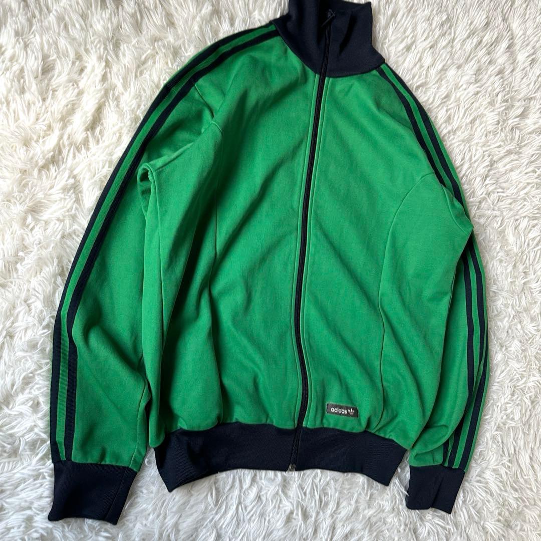 adidas トラックジャケット グリーン 万国旗タグ 90s 00s M