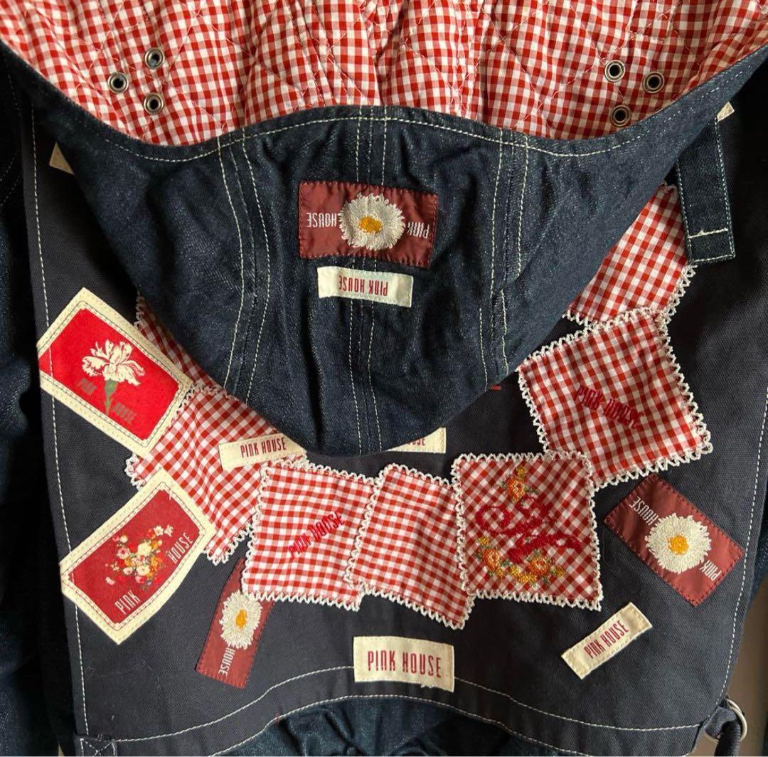 PINK HOUSE ギンガムチェック デニムブルゾン