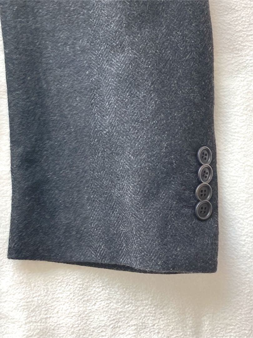 はがれんカシミヤ100% Kiton チェスターコート　サイズ52 グレー
