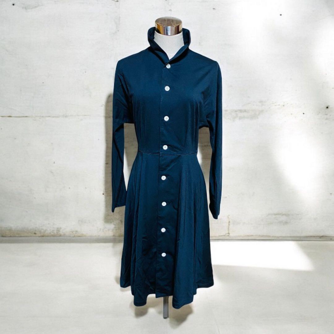 希少 サンプル Y's bis ワンピース ボタン ストレッチ スカート 黒