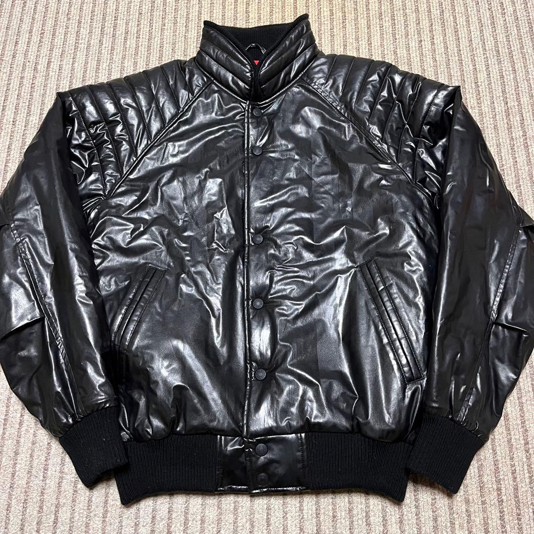 ZETT 高校野球部 グランドコート グラコン ジャンパー 黒 光沢