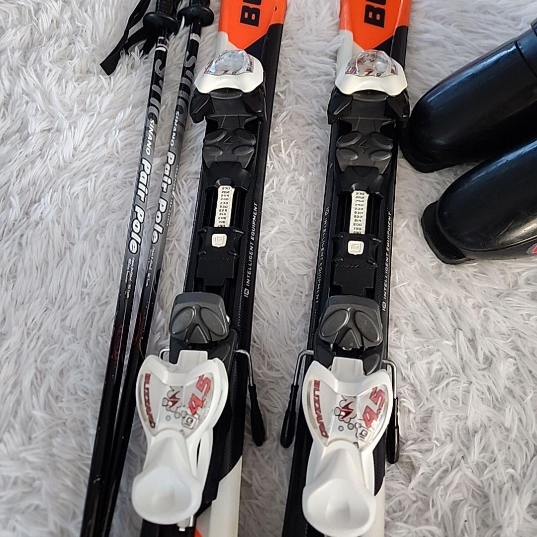スキー板 110 センチ ブリザード ブラック オレンジ