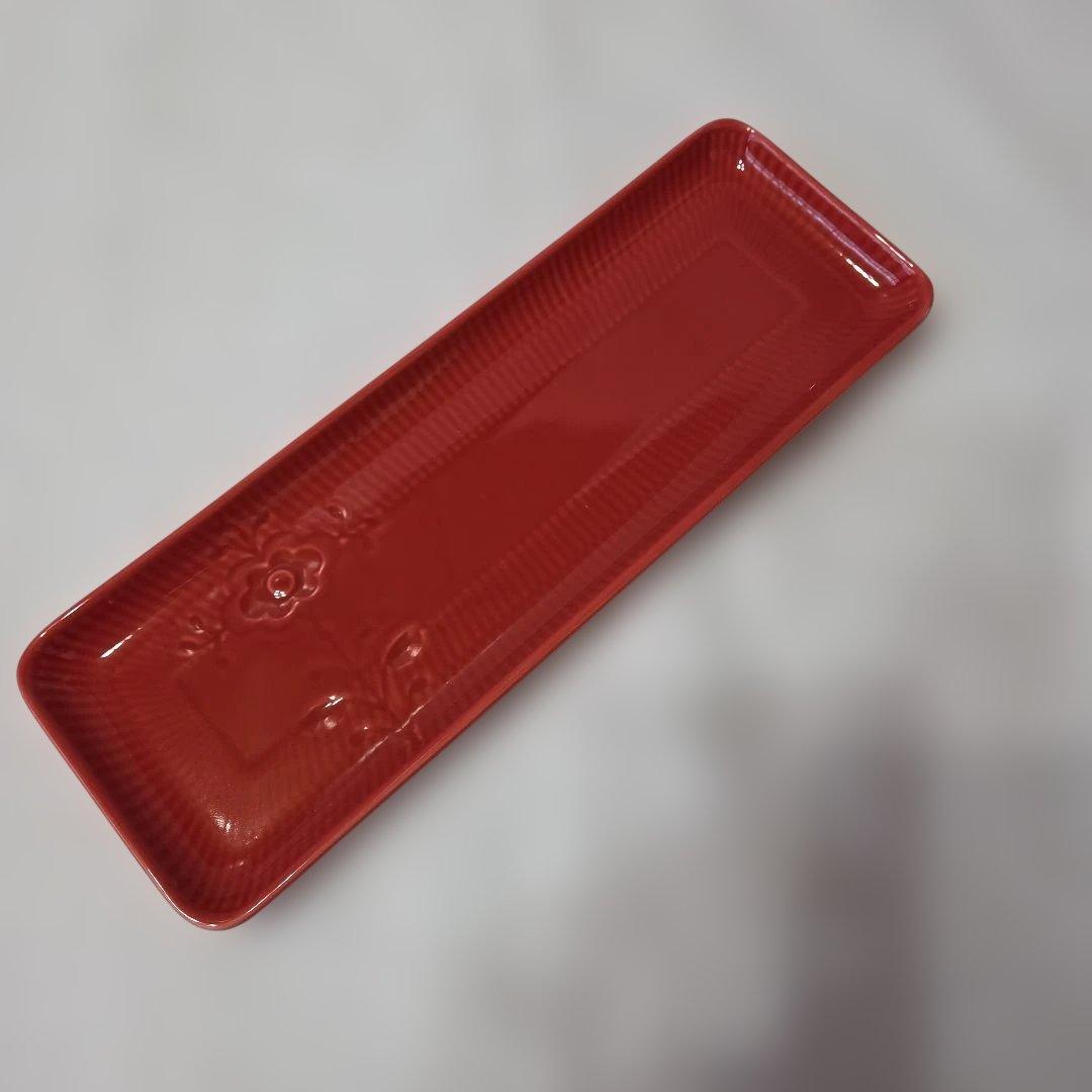 ロイヤルコペンハーゲン　フラワーエンブレム　アップルレッド　トレイ