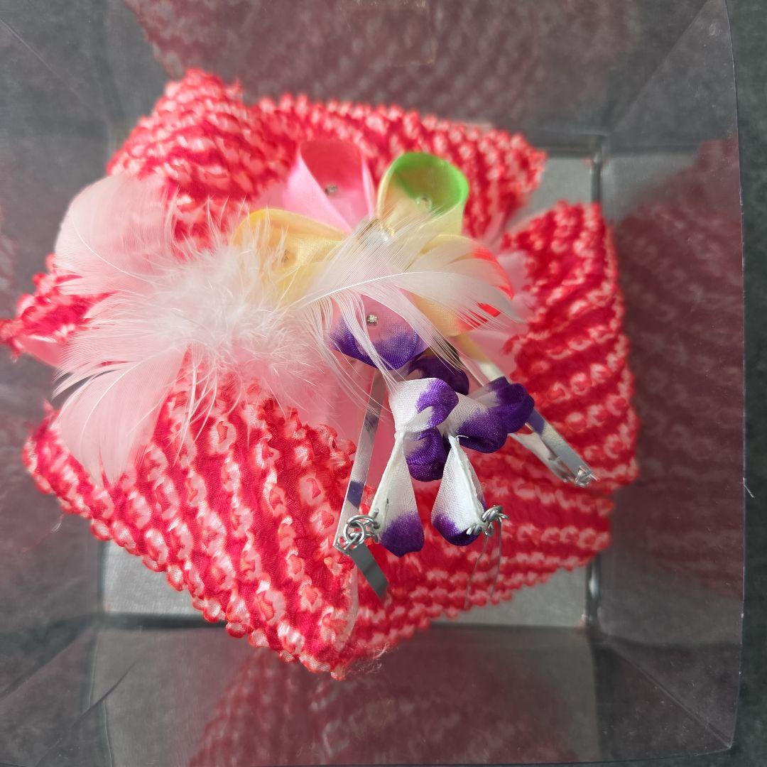 七五三用 正絹　花柄黒着物フルセット　着物　襦袢　帯　帯揚げ帯締め　バッグ　草履