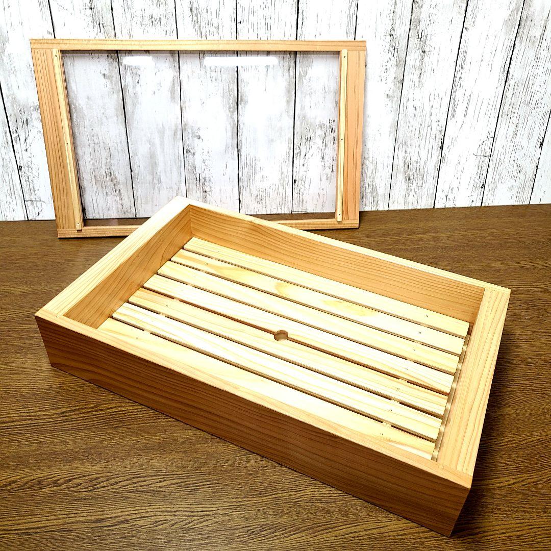 No2034【新品】 寿司ネタケース ネタ箱　目皿・アクリル蓋付【保冷剤付き】