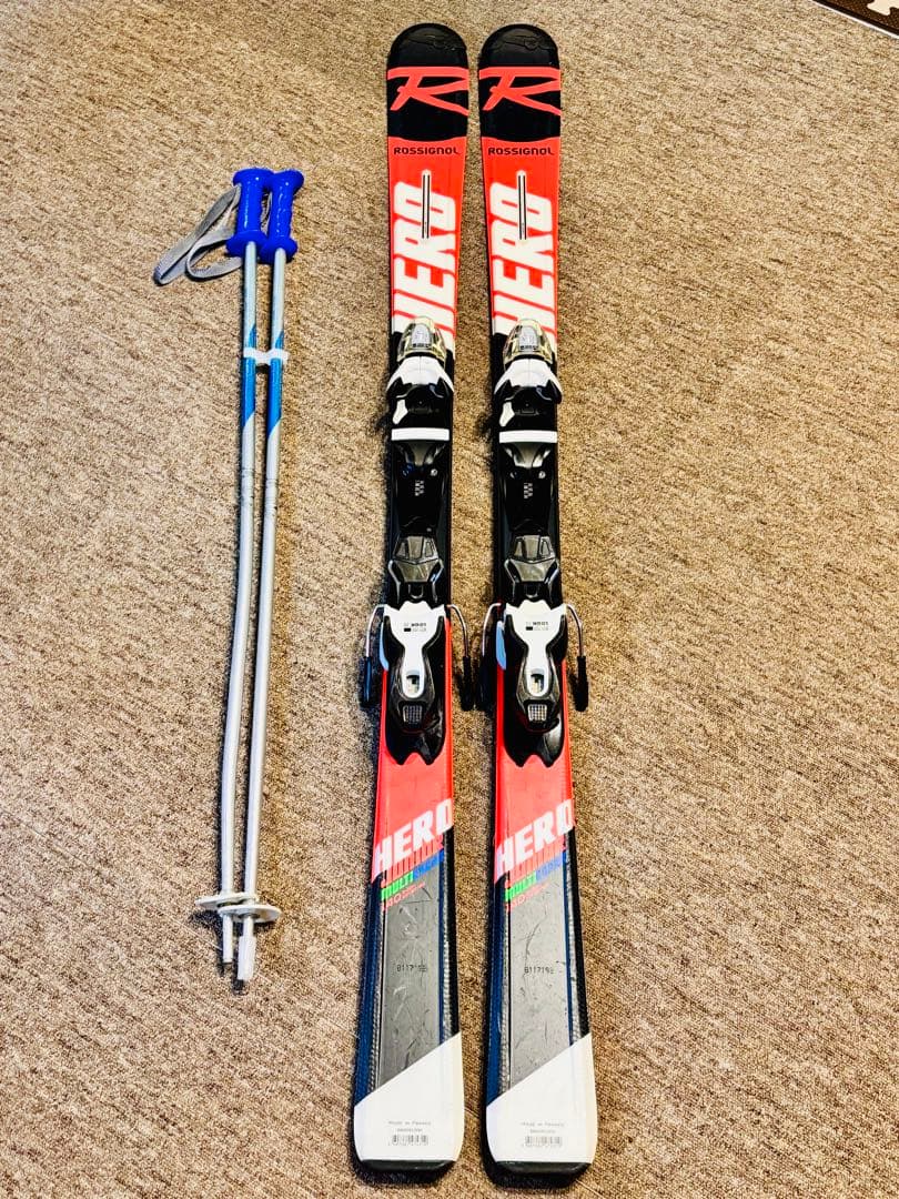 【スキーセット 140cm】Rossignol HERO ポール付き