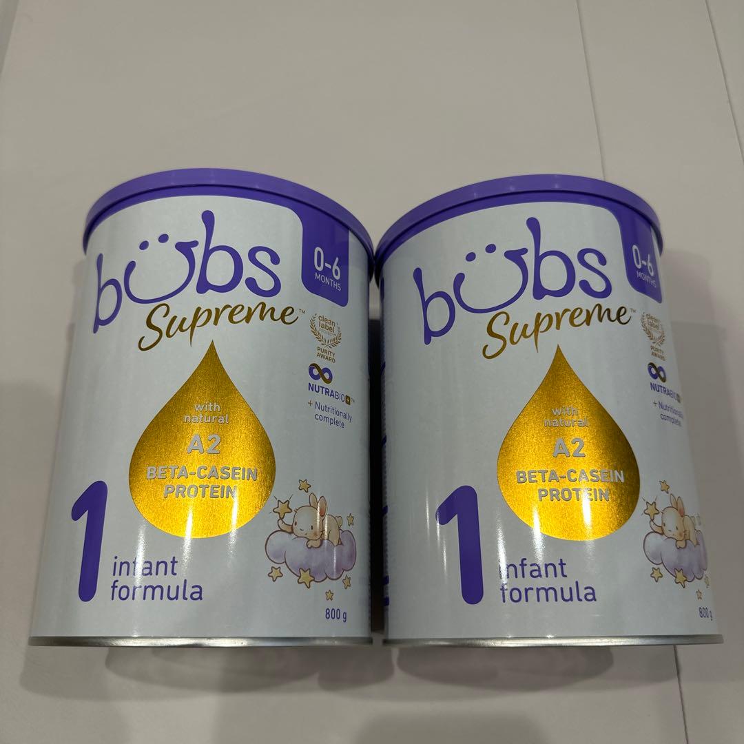 bubs Supreme 粉ミルク 800g 2缶セット