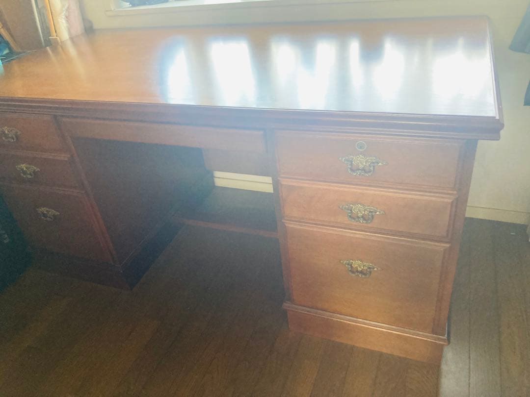 Karimoku カリモク家具/書斎机/両袖机/ヴィンテージ