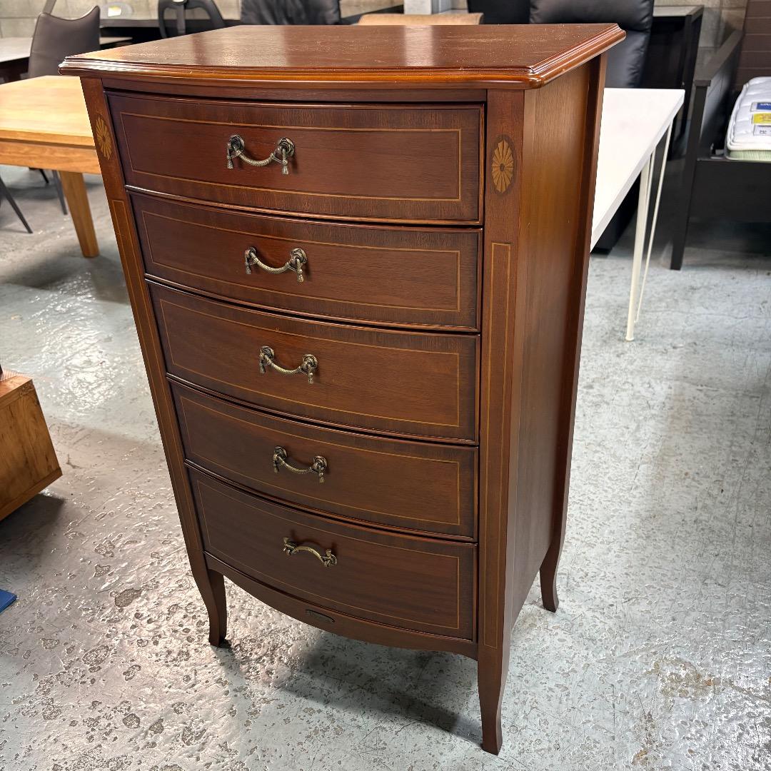 東海家具 Venezia ベネチア クラシック調 5段チェスト キャビネット