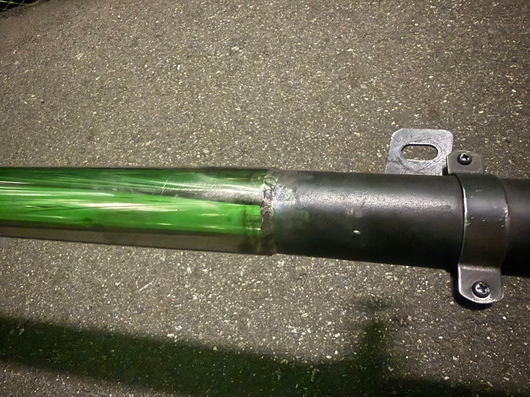 xjr用スネーク管 ブラック ワンオフ延長ハス切り