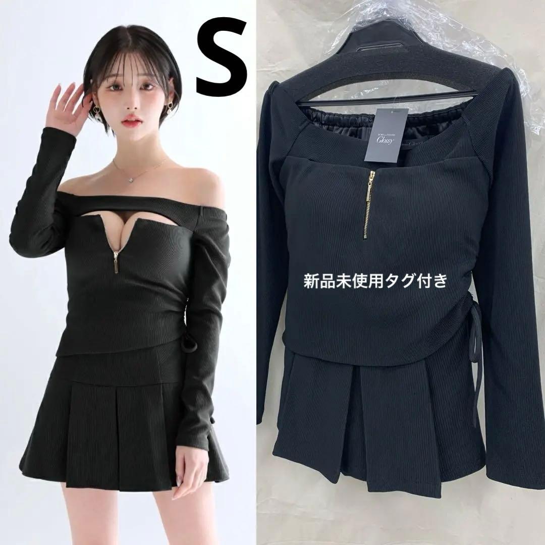 Sブラック　4138 ローブドフルールグロッシー　キャバドレス