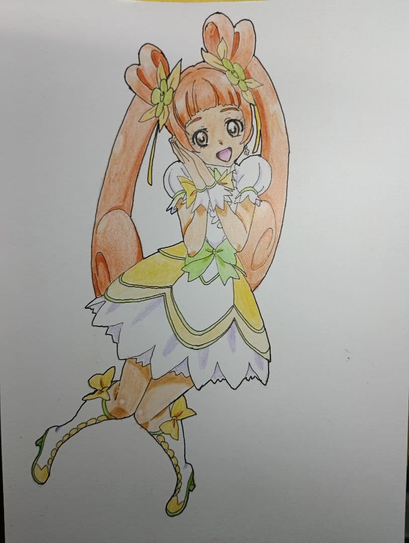 アニメキャラクター 手描きイラスト