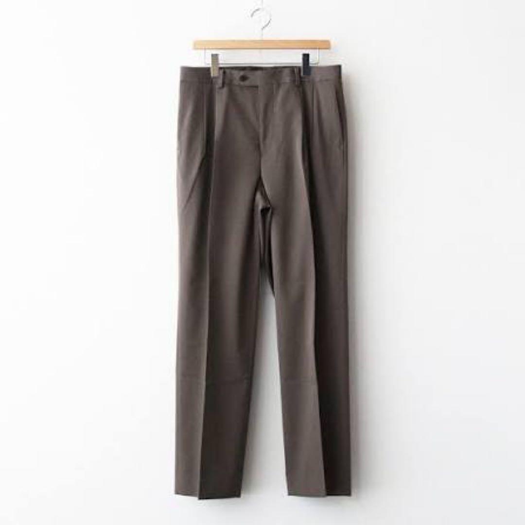 m*a様 LIGHT WOOL MAX GABARDINE TWO-TUCK S